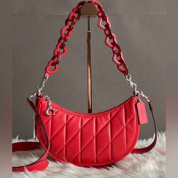 CP223 - Coach Mira Shoulder Bag with Pillow Quilting and Heart Strap - Picture 4 of 14